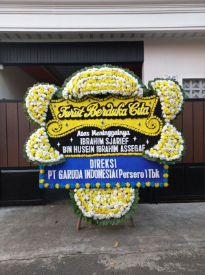 Papan Bunga Duka di Jurangombo Utara